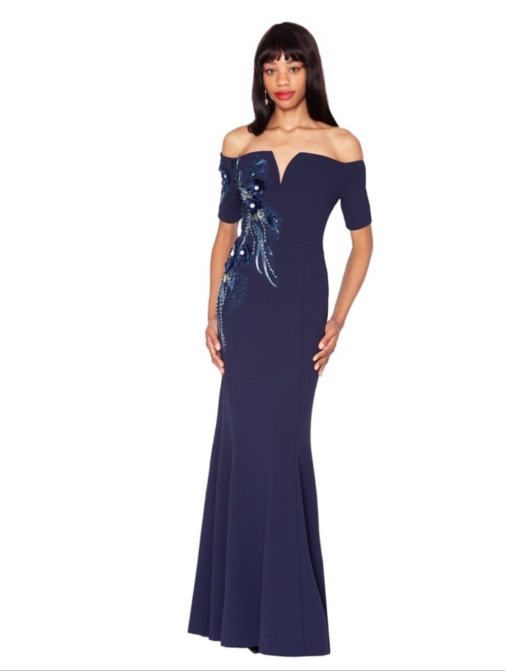 WHITE TIE by Shani Dress Off-The-Shoulder Ball Gown Prom Size 12